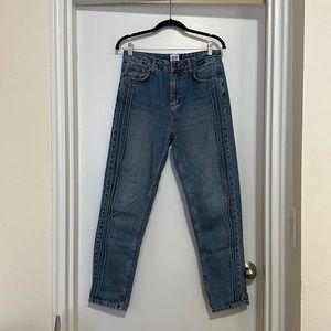 BDG High-Rise Mom Jeans with Stripe Detail from Urban Outfitters